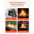 Ceramic Fire Pebble Stones, 1-2 inch 48 Pcs Lava Rocks, Reusable Fire Pit Stones Indoor and Outdoor E415-TCXWELS12INCV4HA4001V0