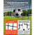 Soccer Rebounder Net, Quick-Switch Angle Soccer Goal Rebounder for Control, Passing Practice, Heavy E415-ZQHDWTZ64YCD6G5HE001V0