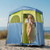 Camping Shower Tent, 2-Room Portable Privacy Tent Changing Room with Shower Bag, Ground Stakes, Rop E415-SRZPZZSLYDL85MMZR001V0