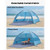 Beach Tent Sun Shelter for 6 Person, UPF 50+ Protection, Portable Sun Shade Canopy with Carrying Ba E415-BXSHTZPDBJC6IOET9001V0