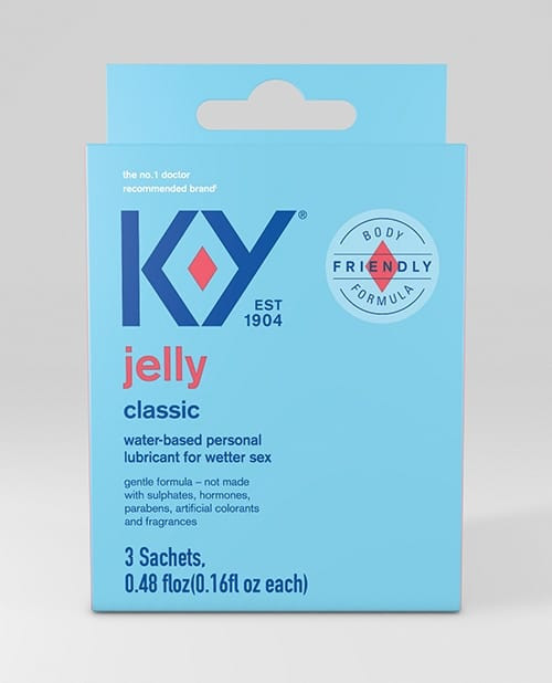 K-Y Water Based Jelly Lube - Pack of 3 Satchet X615-PM993-73