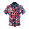 Sydney Roosters Mens Pop Art Button Up Shirt