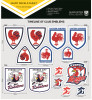Roosters Giant Decals Set