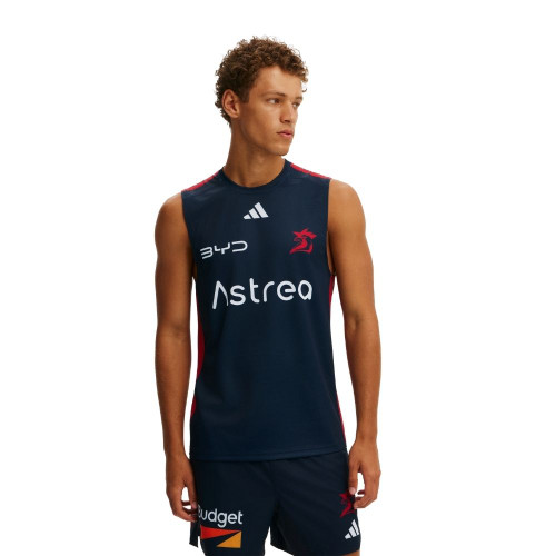 Sydney Roosters 2026 Adidas Mens Training Singlet Navy