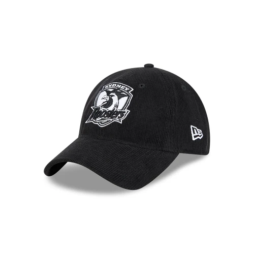 Roosters New Era 9Twenty Black Cord Cap