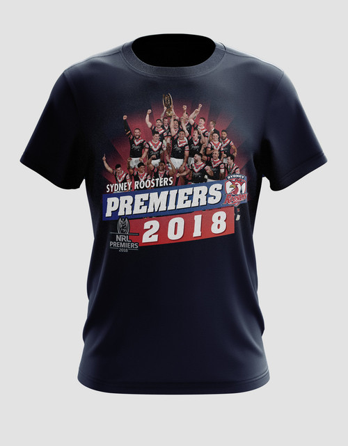 Sydney Roosters 2018 Kids Classic Premiers Photo Tee