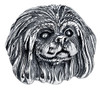 Pekingese Charm Bead