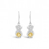  Dune Sand Sterling Silver Pineapple Drop Earrings - You Pick the Sand! Over 5,000 Sands Available