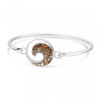 Dune Sand Sterling Silver Wave Bracelet - You Pick the Sand! Over 5,000 Sands Available