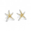 Dune Sterling Silver Delicate Starfish Stud Earrings 