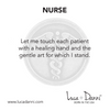 Luca & Danni Nurse Bangle  Brass or Silver Tone