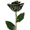NEW Midnight Black "I Love You" Rose Trimmed in Platinum (Platinum Not Pictured Here)