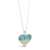 Dune Heart of Sand Necklace with Gradient Turquoise