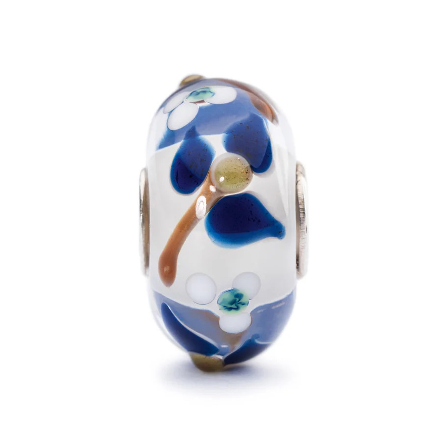 TROLLBEADS エイジレスビューティ フラワー ブルー系 Trollbeads Summer Blossom Bead - Michael Gallagher Jewelers