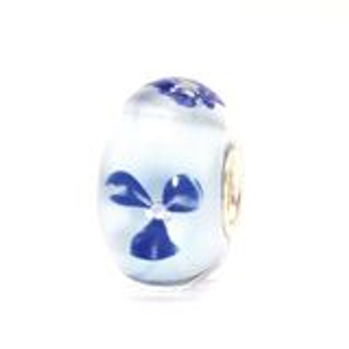 Trollbeads Light Blue Flower Bead RETIRED! Trollbeads Light Blue Flower Bead RETIRED!