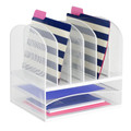 Onyx Desk Organizer 2 Horizontal - 6 Upright