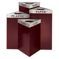 Trifecta Recycling Receptacle - 15 Gallon