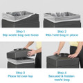 Canmeleon Pentagon Black Waste Receptacle, 30 Gallon