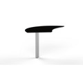 Medina Curved Desk Extension in Textured Sea Salt