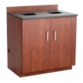 Hospitality Base Cabinet with Waste Receptacles