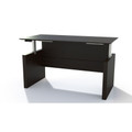 Medina Height-Adjustable Straight Front Desk in Mocha