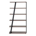 Mirella 5-Shelf Bookshelf in Southern Tobacco