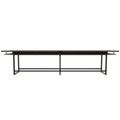 Mirella 16' Standing Height Conference Table in Southern Tobacco