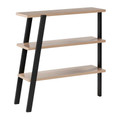 Mirella 3-Shelf Bookshelf in Sand Dune