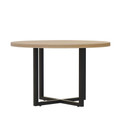 Mirella 42" Round Meeting Table in Sand Dune