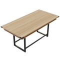 Mirella 8' Standing Height Conference Table in Sand Dune