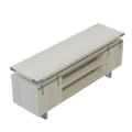 Mirella Low Wall Cabinet in White Ash