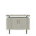 Mirella 36"W Storage Cabinet in White Ash
