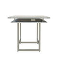 Mirella 8' Standing Height Conference Table in White Ash