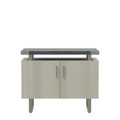 Mirella 36"W Storage Cabinet in Stone Gray