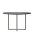 Mirella 42" Round Meeting Table in Stone Gray