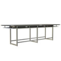 Mirella 12' Standing Height Conference Table in Stone Gray
