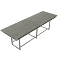 Mirella 12' Standing Height Conference Table in Stone Gray