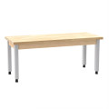 Maple Butcher Block Work Table – Fixed Steel Leg Series