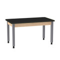 Solid Epoxy Resin Laboratory Work Table – Fixed Steel Leg Series