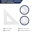 Pacific Arc Scholastic Clear Triangles Details