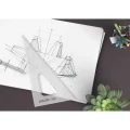 Pacific Arc Scholastic Clear Triangles on paper