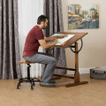Vintage Wood Drafting Table
