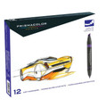 Premier Double-Ended Markers - Primary and Secondary Colors, Set of 12