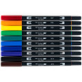 Dual Brush 10-Pen Set - Primary Colors
