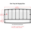 One Tray Art Supply Box