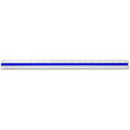 12" Engineering Aluminum Color-Coded Triangular Scale