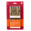 Pigma Micron 6-Pen Sets - Black