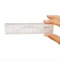 6" Protractor Ruler - 20 & 40 Parts to Inch