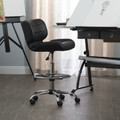 Black Crest Drafting Chair