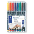 Lumocolor Permanent Marker Fine Set of 8